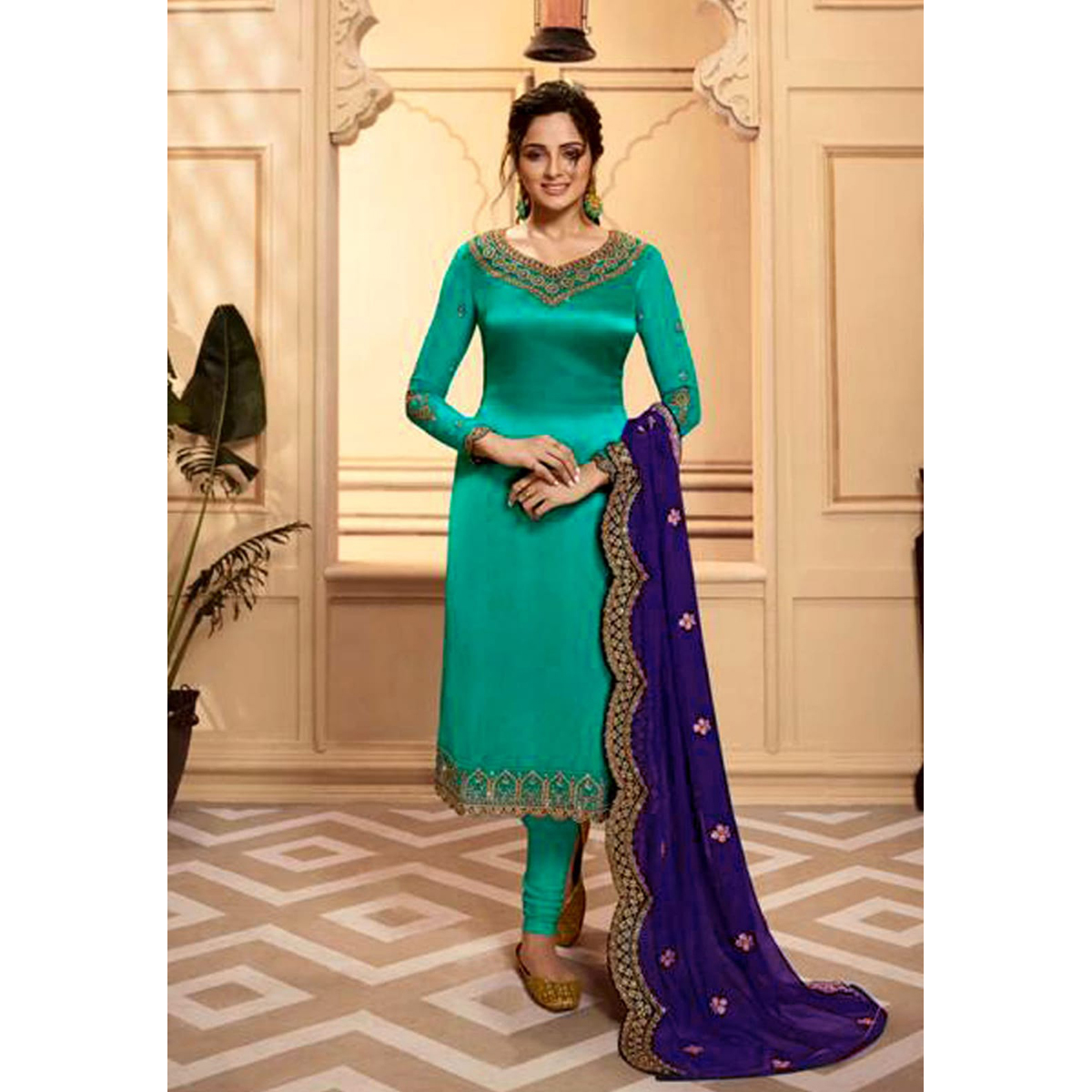 three piece gown