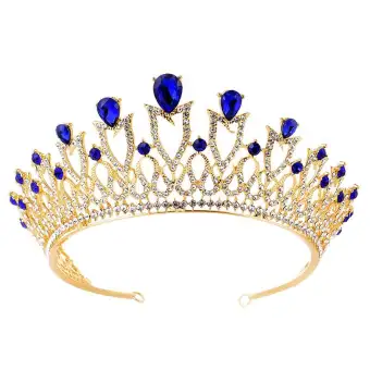 Baroque Crystal Bridal Headpiece Crown Princess Headband Wedding
