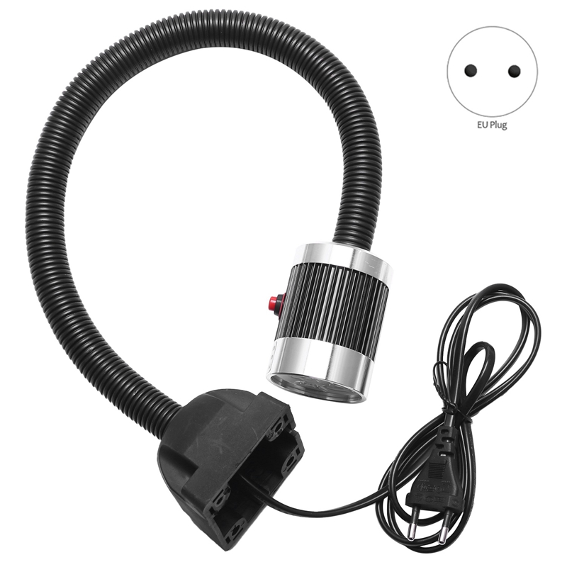 2X 220V 9W LED Machine Work Lamp 50cm Gooseneck Tool Light EU Plug. 