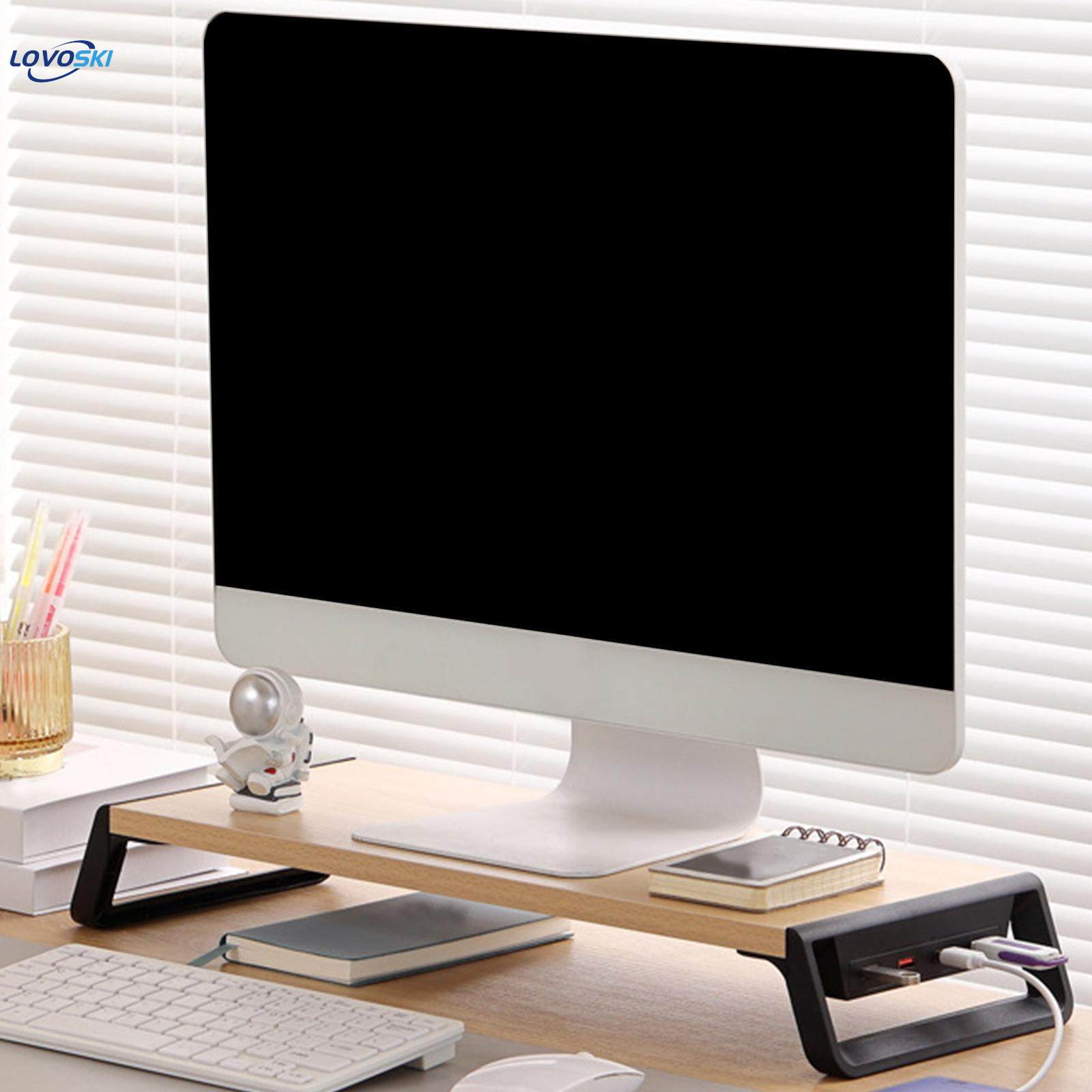 Computer Heightening Stand with USB Charging Port Multifunction Stand Riser for Bedroom. 