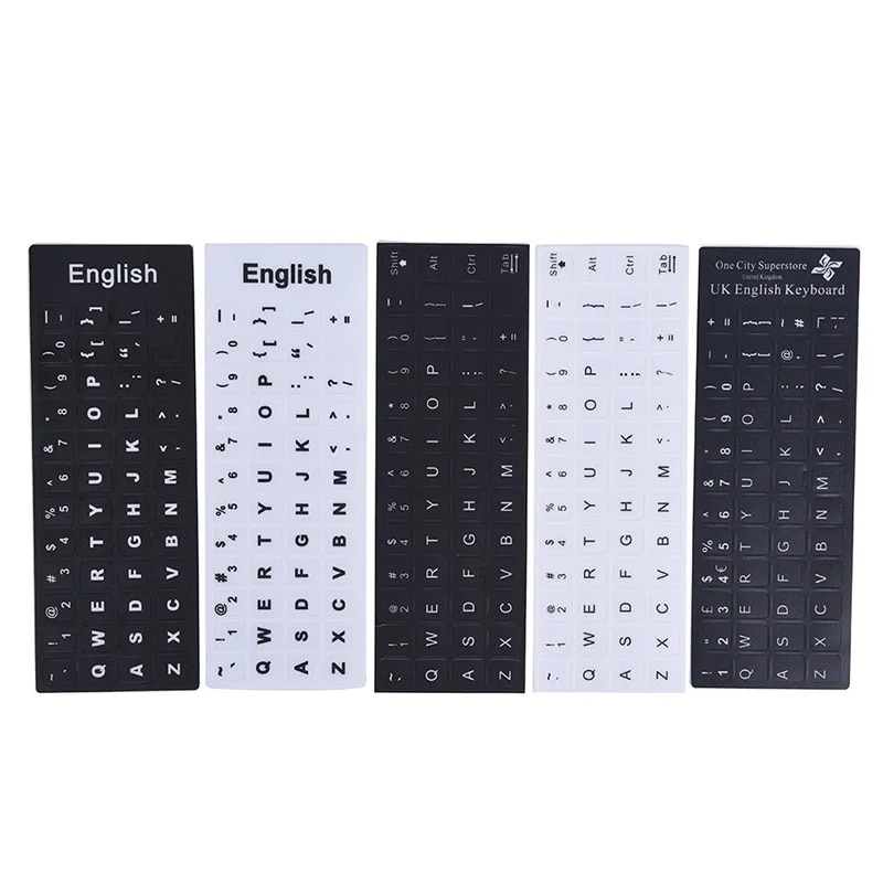 【Lejia】English Stickers On Black Any Computer For Notebook Computer PC Laptop. 