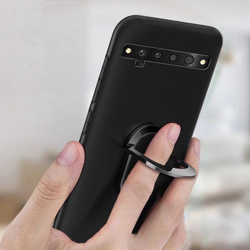 TCL 10 Pro Case Luxury T766H T766J T766U T766A Soft Black Silicone Phone Cover for TCL 10 Pro. 