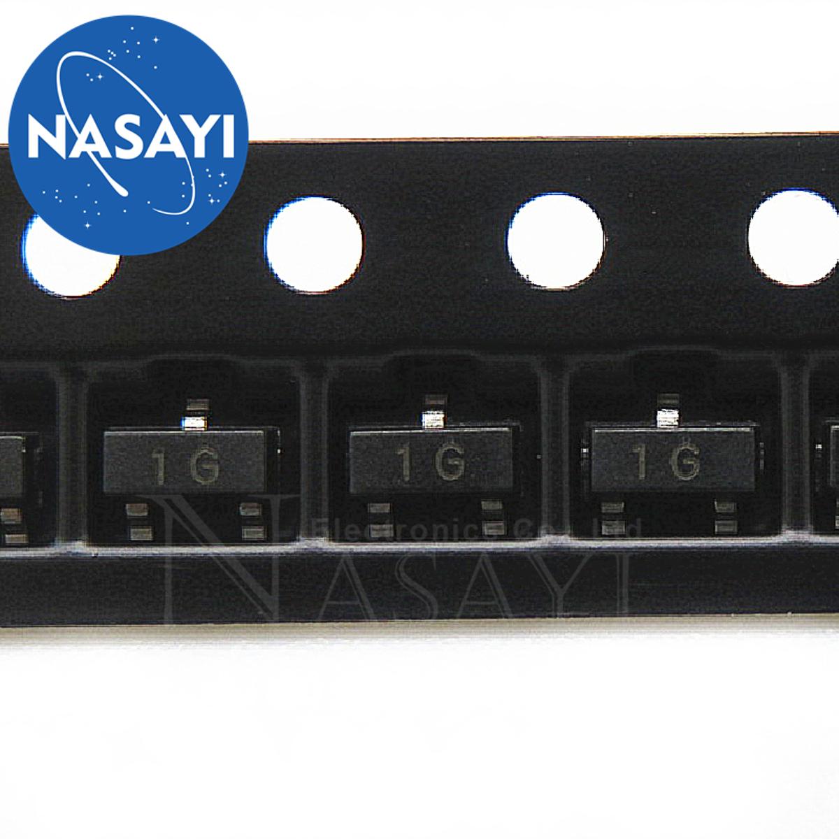 10PCS BC847C silkscreen: 1G SOT-23