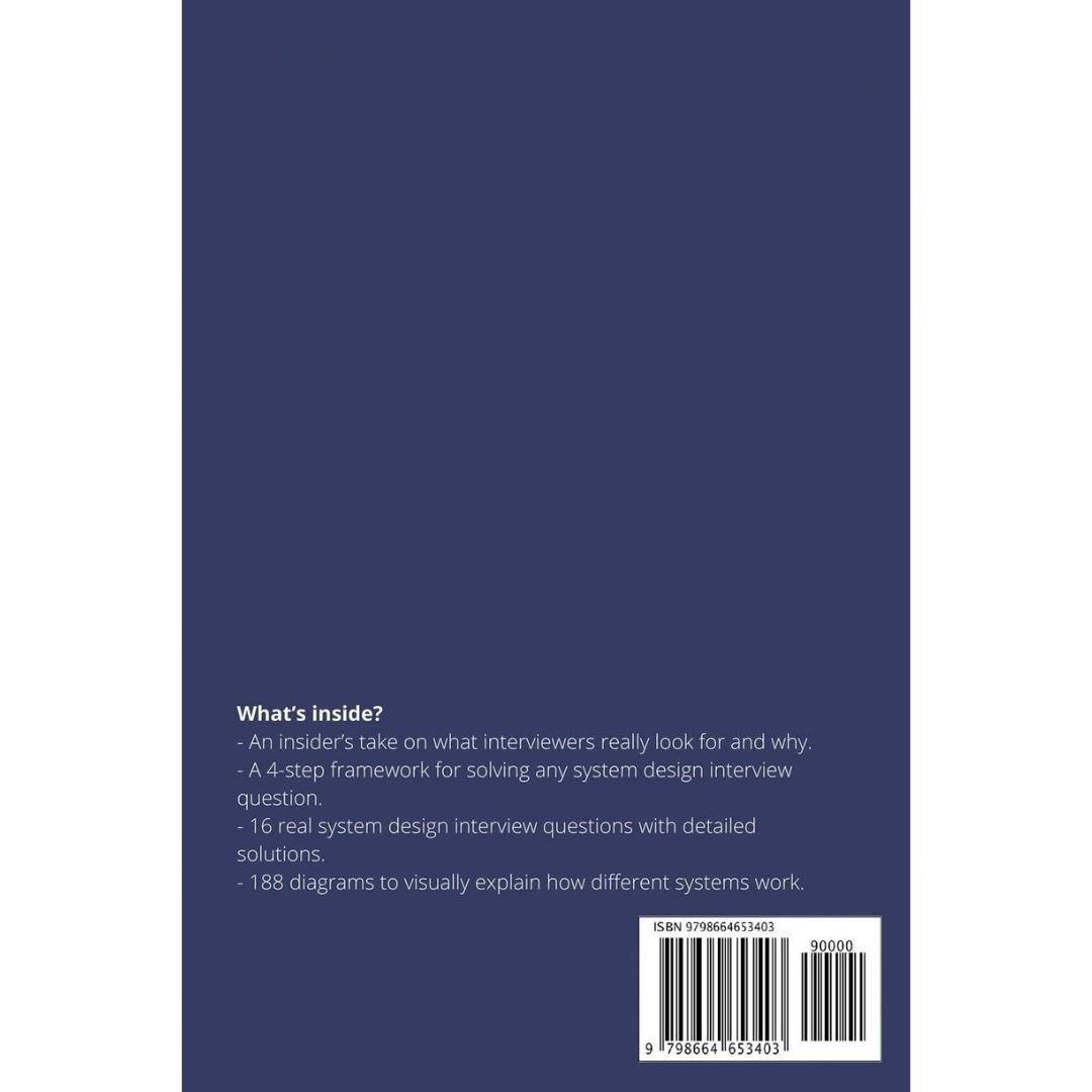 System Design Interview by Alex Xu ,Volume-1 ,second edition – An insider's guide .. 