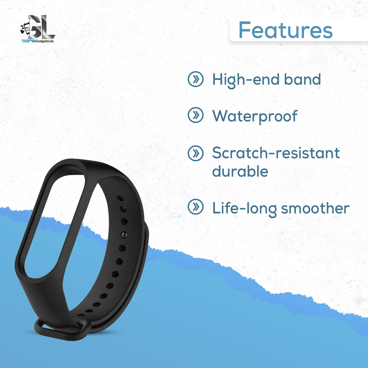 Strap Mi Band Function Replacement Strap For Xiaomi Mi Band -Blue