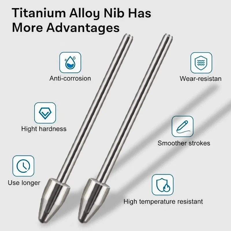 Replacement Metal Pen Tip Nib for Samsung Galaxy S24Ultra S23Ultra Tab S9 S9U S9FE S Pen Fine Point Wear-resist Stylus Pen Tips. 