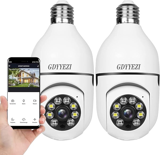 New Smart wireless wifi light bulb cctv camera  and A9 HD BATTERY IP CAMERA. 