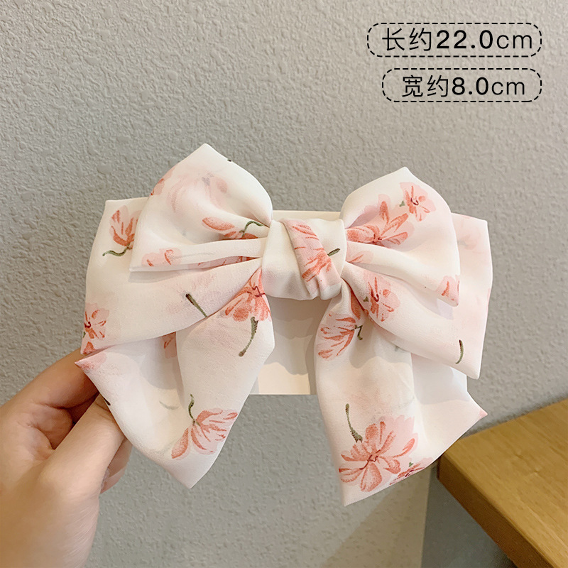 Black bow hairpin for women's back of head Korean style hair accessories hairpin headband ins Korean version spring one-word clip