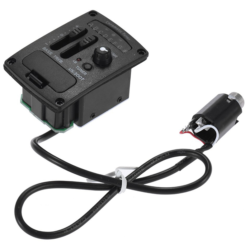 2X Uk-300T Ukulele Piezo Pickup Preamp 2-Band Eq Equalizer Ukelele Pickups Tuner System. 