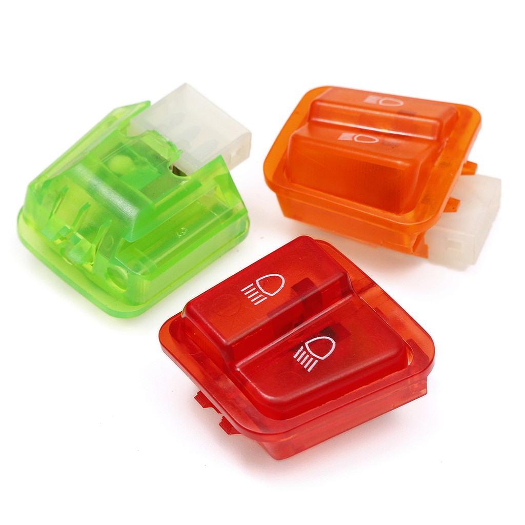 5pcs Motorcycle Head Light Horn Dimmer Turn Signal Starter Single Switch Button For GY6 50CC 125CC 150CC Moped Scooter. 