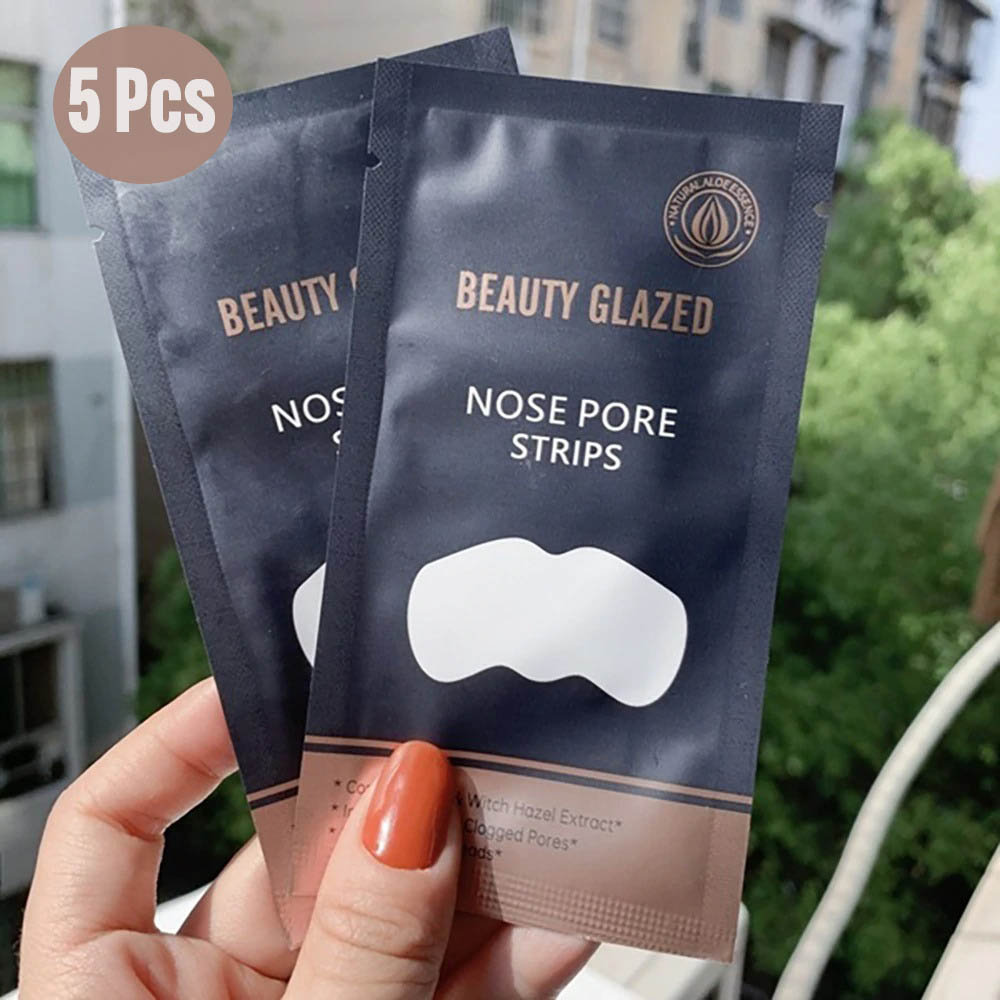 Beauty Glass Nose Pore Sticker Blackhead Remover-5 Pieces