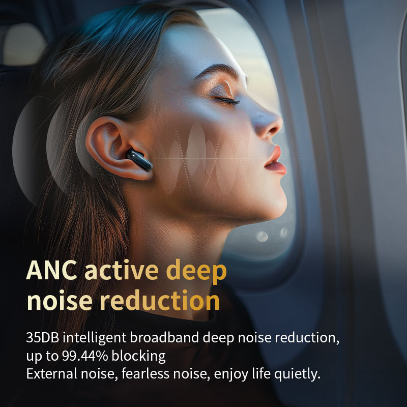 Touch screen Wireless Earbuds-ANC ENC-Long Battery Life-Bluetooth 5.4-AAC acoustic cavity bass-LEC full-color touchscreen-Incoming call alerts-Low latency. 