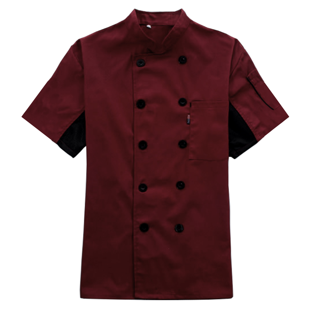 Maroon on sale chef jacket