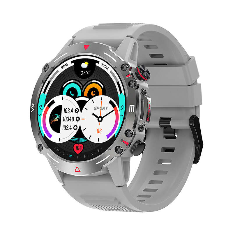 New HK87 Bluetooth Call with Three Defense Custom Dial, Heart Rate, Blood Pressure, Music Smart Watch. 