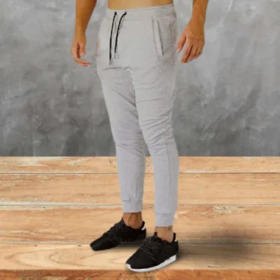 Mens joggers with hot sale fly front