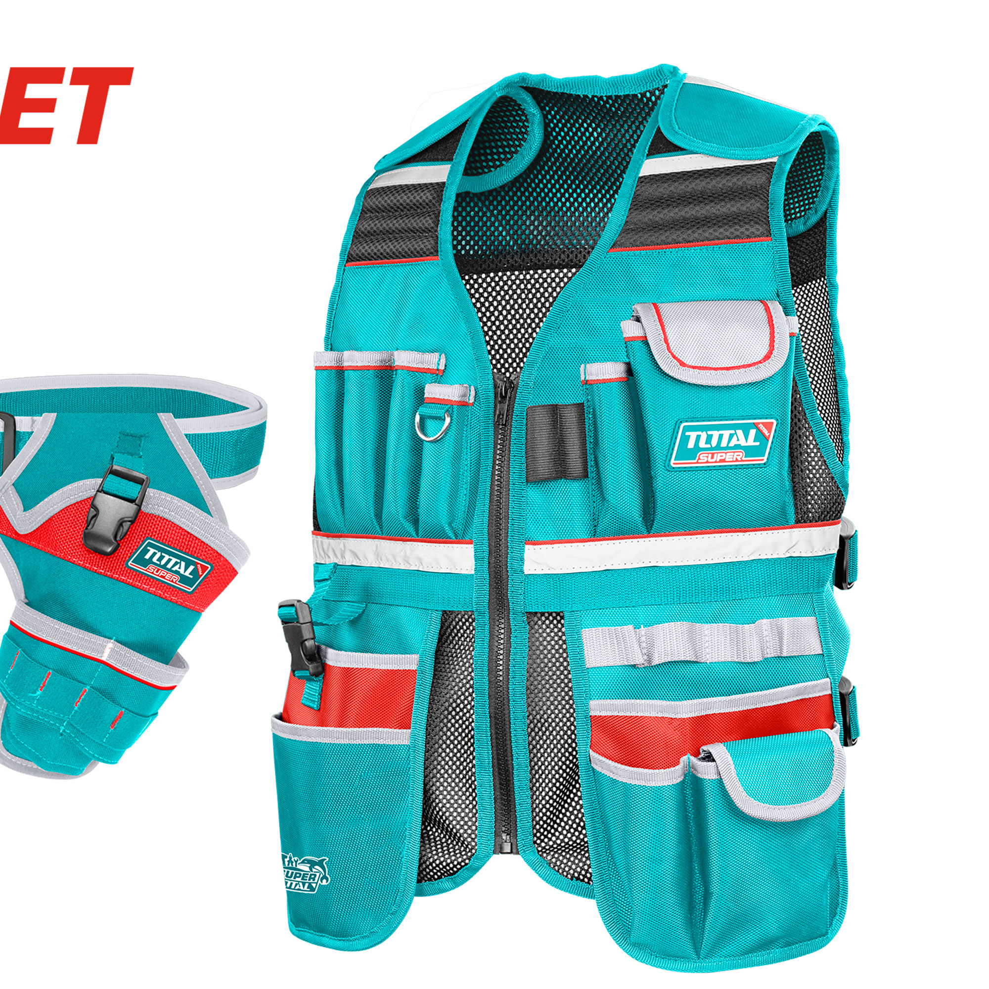 TOTAL TOS23090 5 PCS TOOLS BAG SET. 