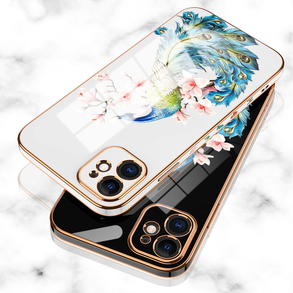 Custodia Per Infinix Smart 7 Con Effetto Vetro Sfumato – Cover Crescent Stellato – Protettiva E Sottile