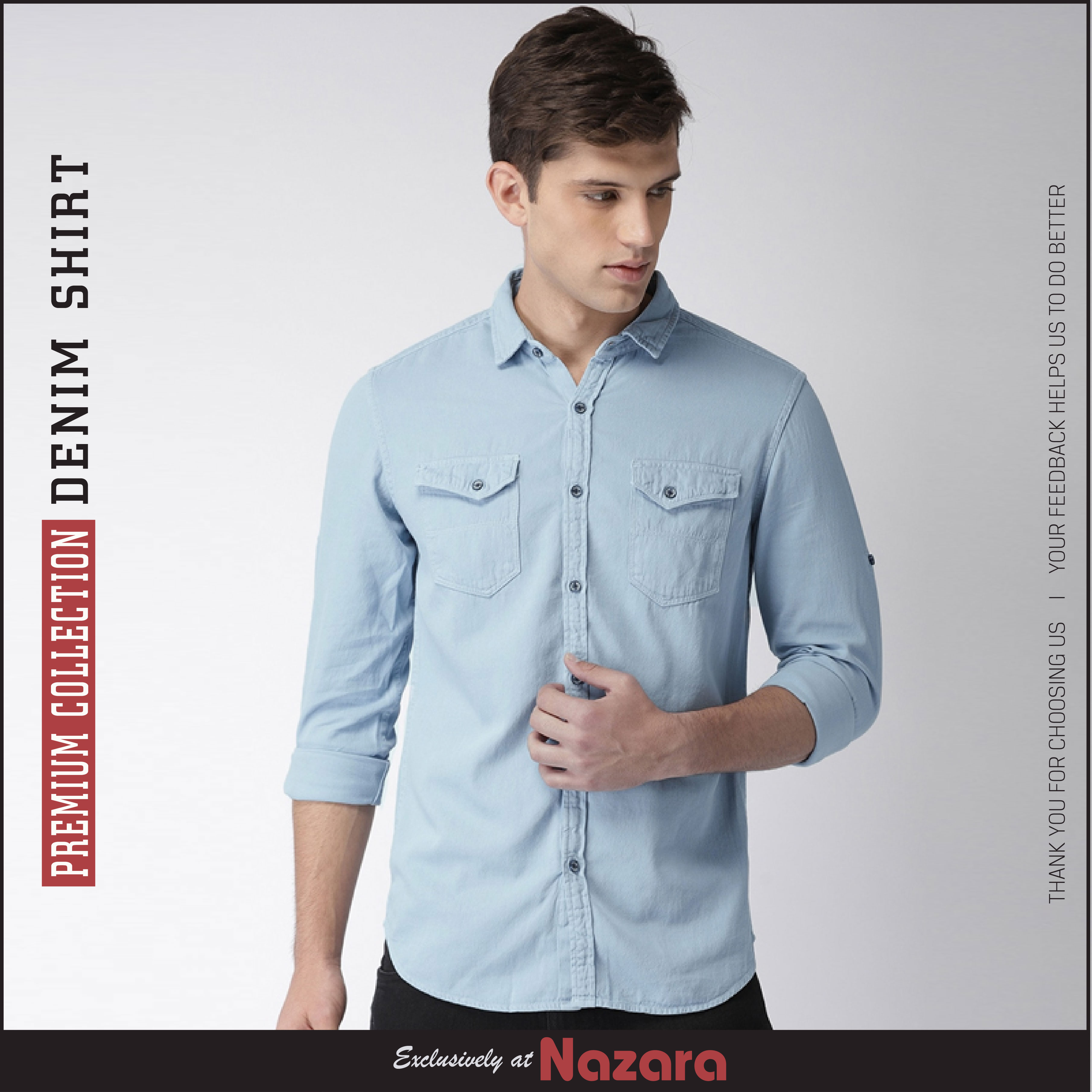Long Sleeve Korean Clothes Jeans Shirt 