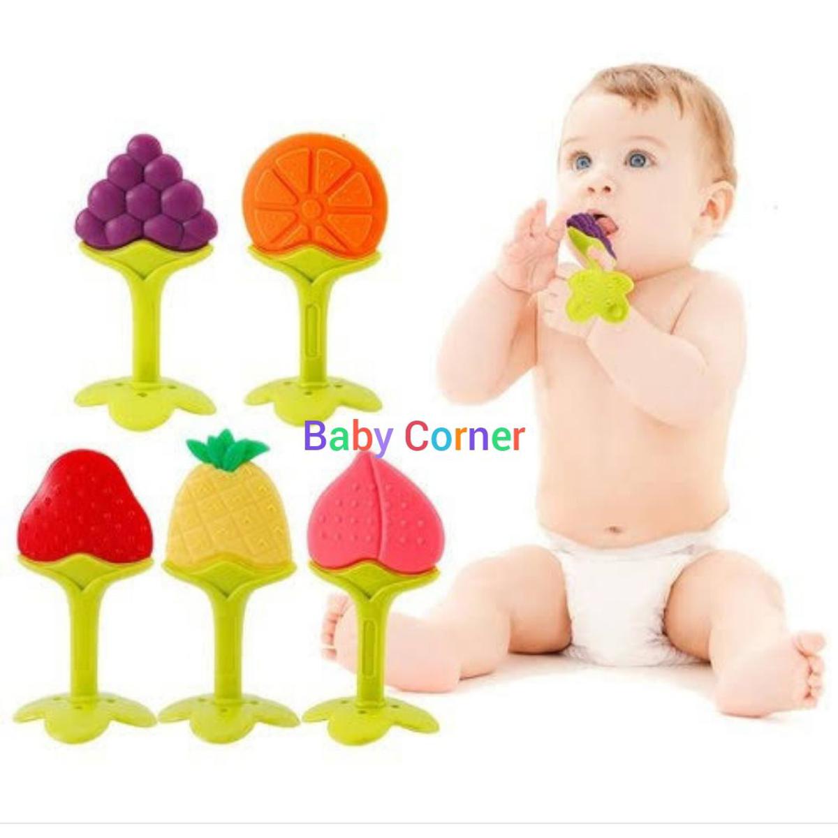 Baby Silicone Tether Toy Fruit Shape 1 pcs (Multicolor) | Daraz.com.bd