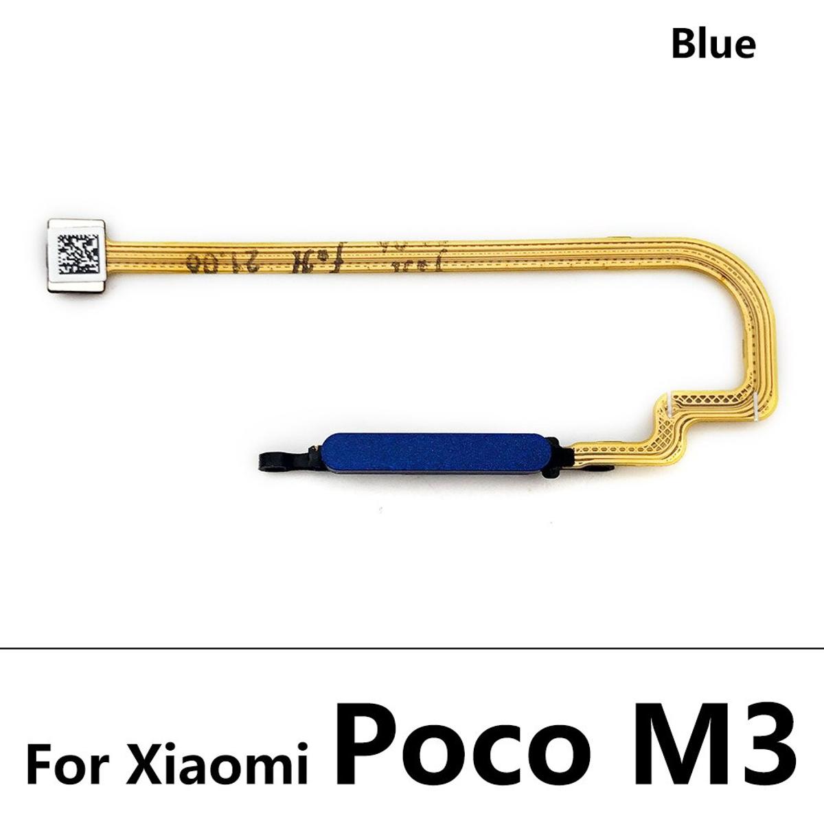 Replacement Fingerprint Sensor Scanner Touch ID Connecter Flex Cable For Xiaomi Poco M3 Home Button Fingerprint