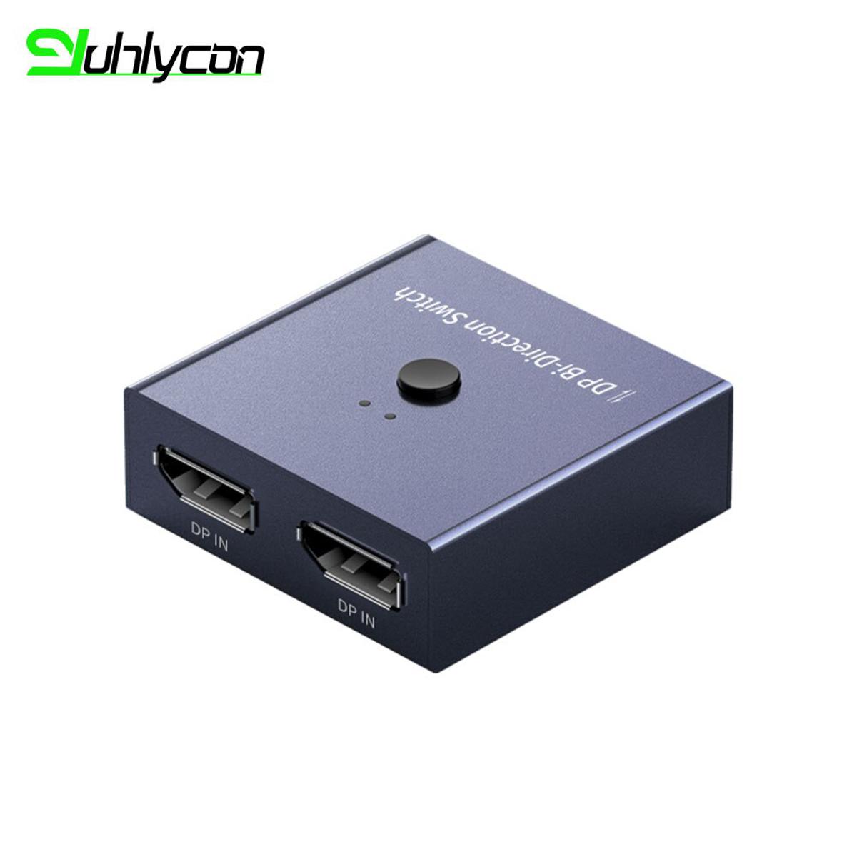 【VisioN Shop】DP Splitter Converter 4K Switch KVM Bi-Direction 1x2/2x1 Switcher 2 in1 Out for TV Rtx 3080 3070 3060 Cable