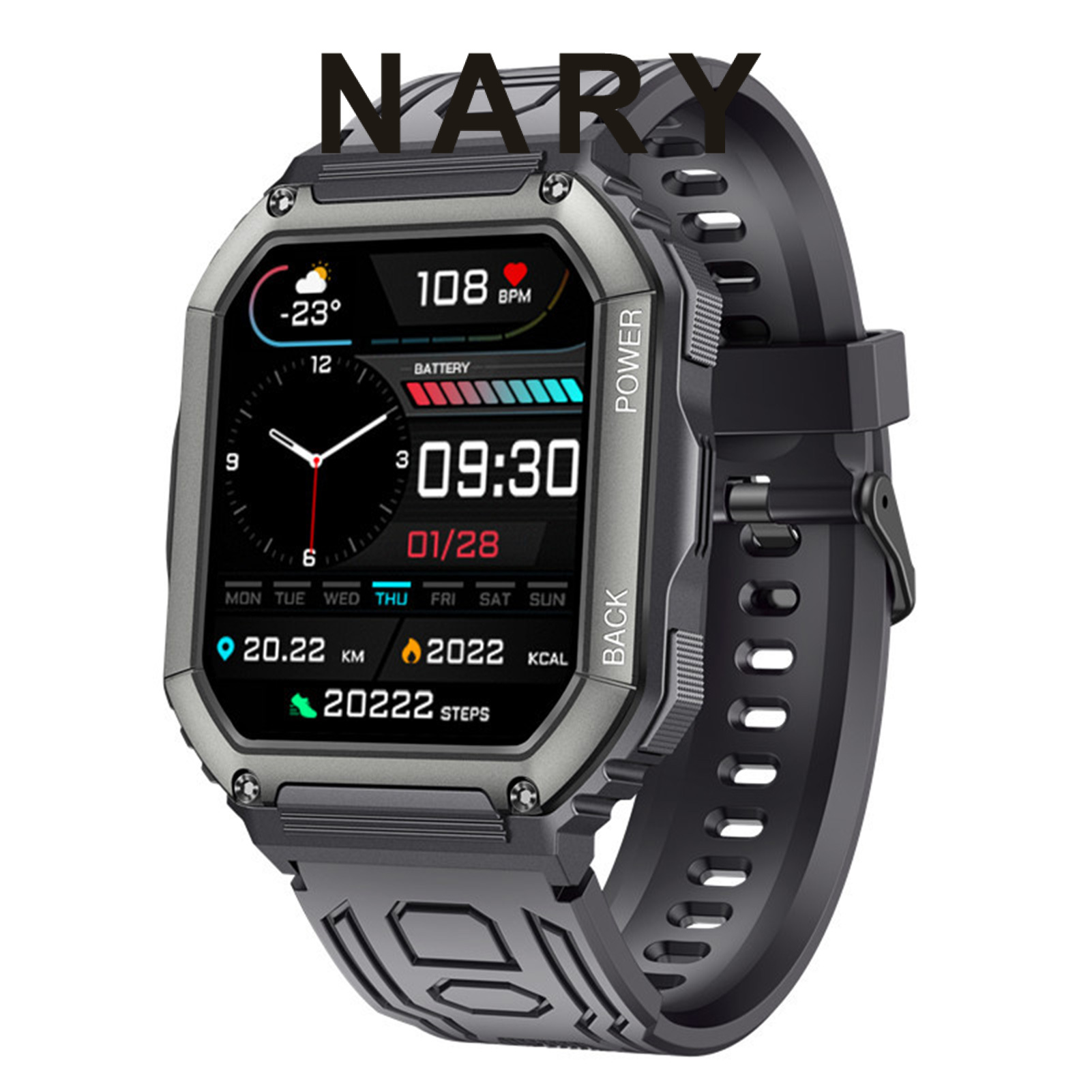 KR06 Dafit Sports Smart Watch Large Screen Multifunctional Low Power Consumption More Than 123 Sport Modes Electronic Watch Daily Life. 