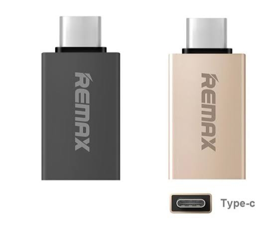 REMAX OTG Metal USB 3.0 Type C - Connect with Ease - Transfer Data Seamlessly - A Unique Choice For Your Needs. 