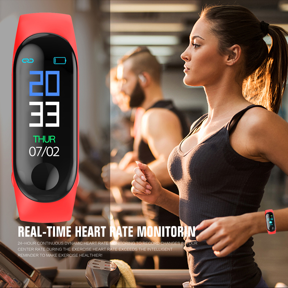 M3 Smart Bracelet IP67 Waterproof With All-day Activity Tracking. 