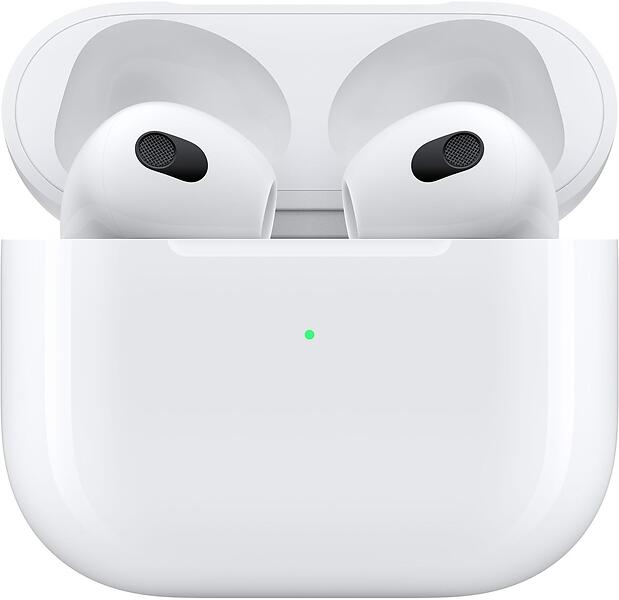 Apple AirPods 3rd Gen-Dubai Version Active Noise Cancellation Bluetooth Earbuds-Air Buds with Type C to Lightning Cable (Made in Dubai). 