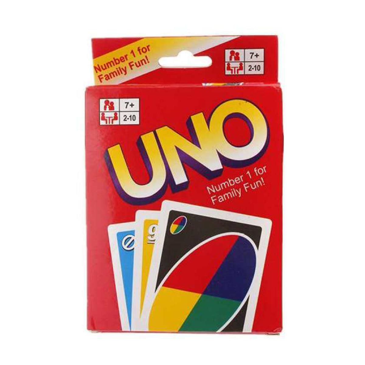 Paper Uno Card Game - Multi Color
