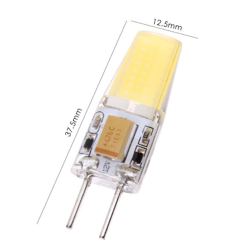 5W Mini GY6.35 LED Silicone Crystal Light Bulbs AC/DC 12V 1508 No Flicker Cold Warm White Replace Halogen 50W Chandelier Lamps. 