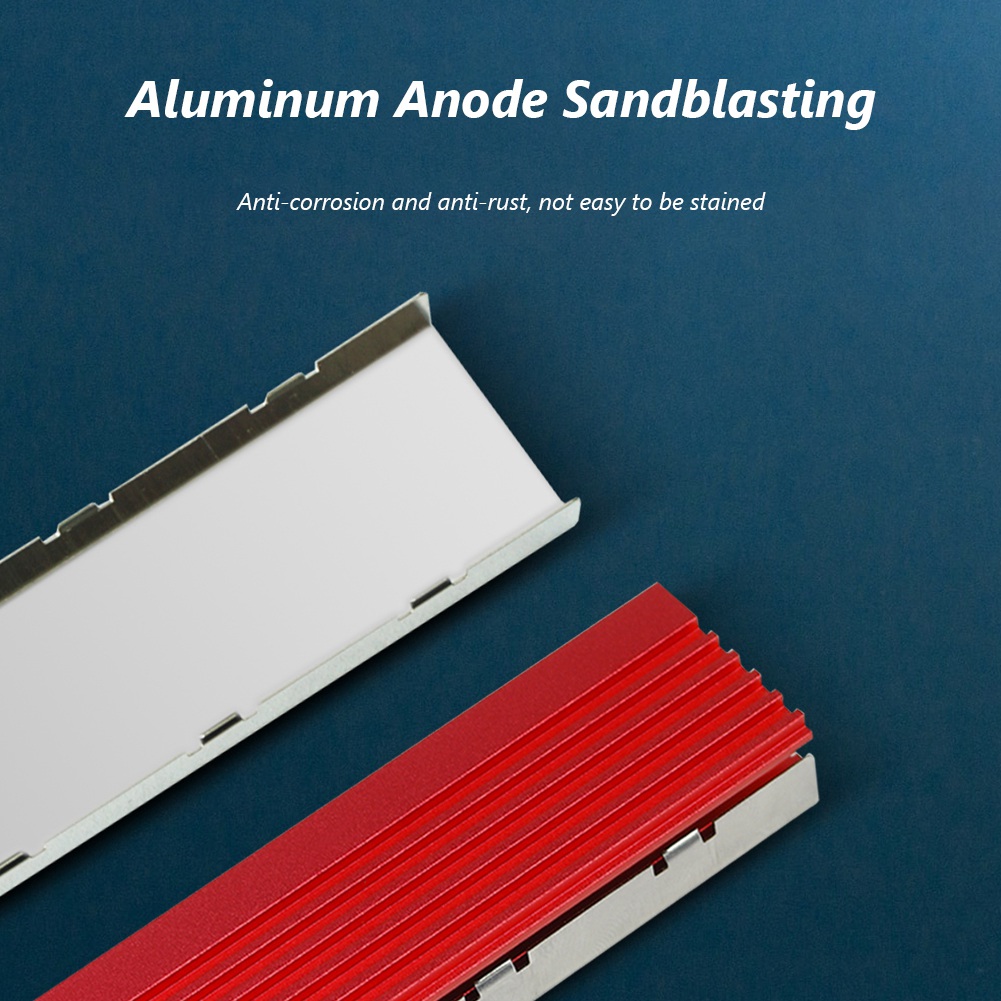 M.2 SSD NVMe Heat Sink M2 2280 SSD Hard Disk Heat Sink with Thermal Pad for Desktop PC PCIe SATA M2 SSD 2280. 