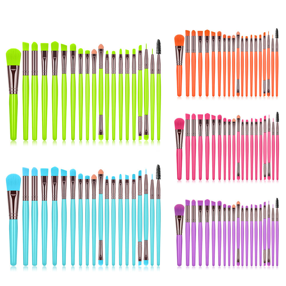 Glow In The Dark Professional Factory Direct Selling Cross-border Explosion Versatile Makeup Brush Set Beauty Tools High-quality. 