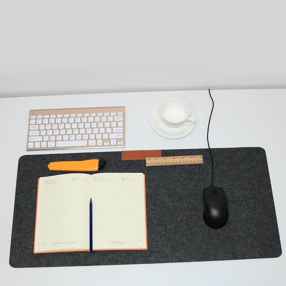 Office Computer Desk Table Mat Keyboard Mouse Pad Felt Laptop Cushion. 