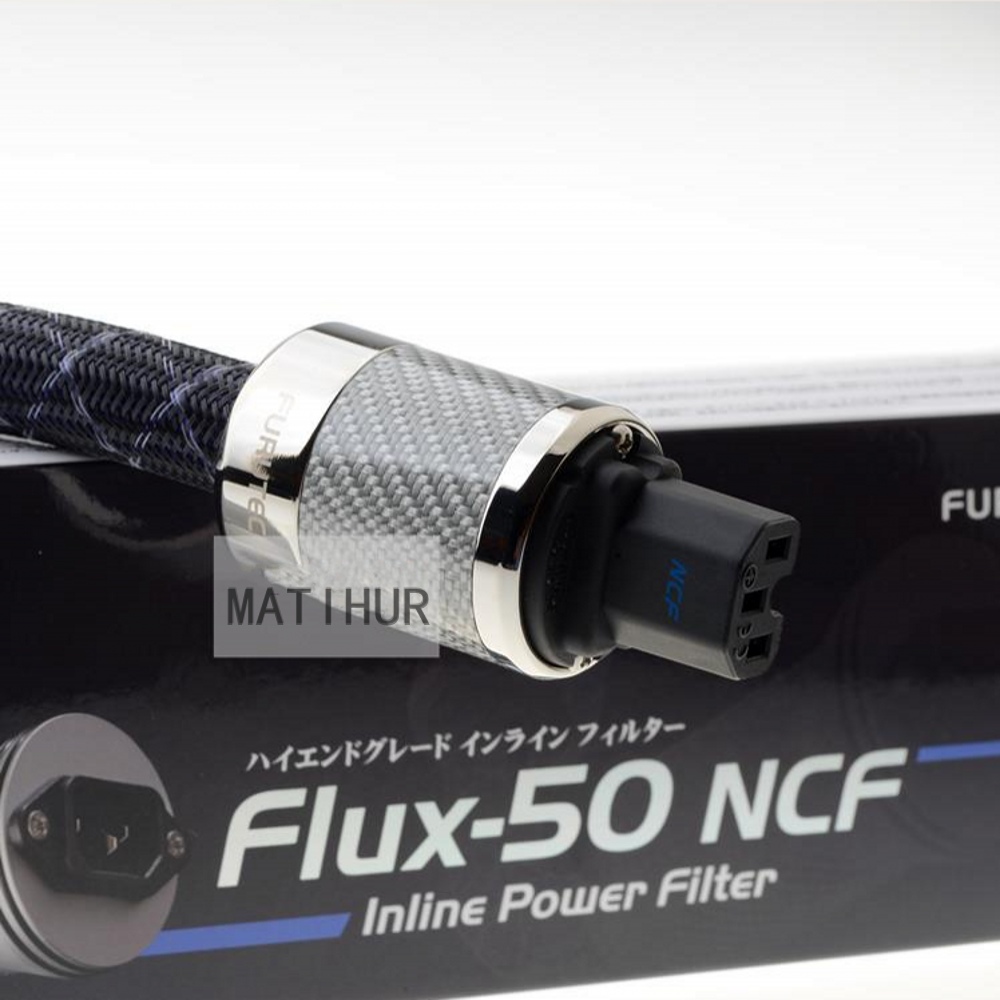 FURUTECH Flux-50 NCF Power Filter 30CM Nano Crystal Rhodium Plating Nonmagnetic FI-50R NCF Connector Made in Japan No Box. 