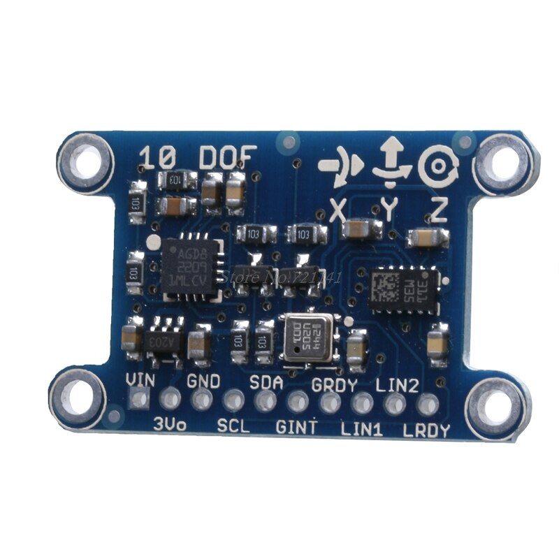 【happy one】10DOF IMU Breakout L3GD20 LSM303 BMP180 Attitude Sensor 3 Axis Gyroscope Module Dropship. 