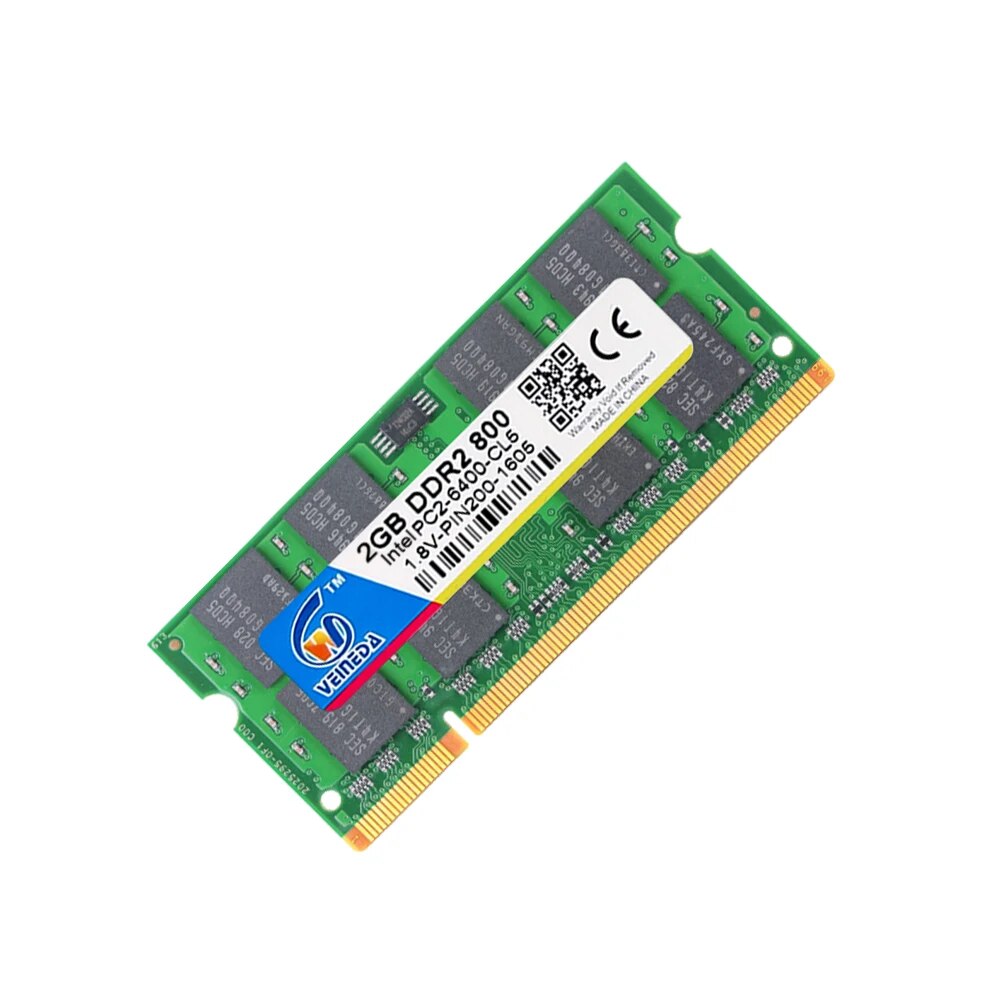 【3C VictoryEagle】VEINEDA Memory ram 2GB 800MHZ ddr2 notebook 2GB 667MHZ for Intel amd mobo Support ram ddr2 Laptop pc533. 