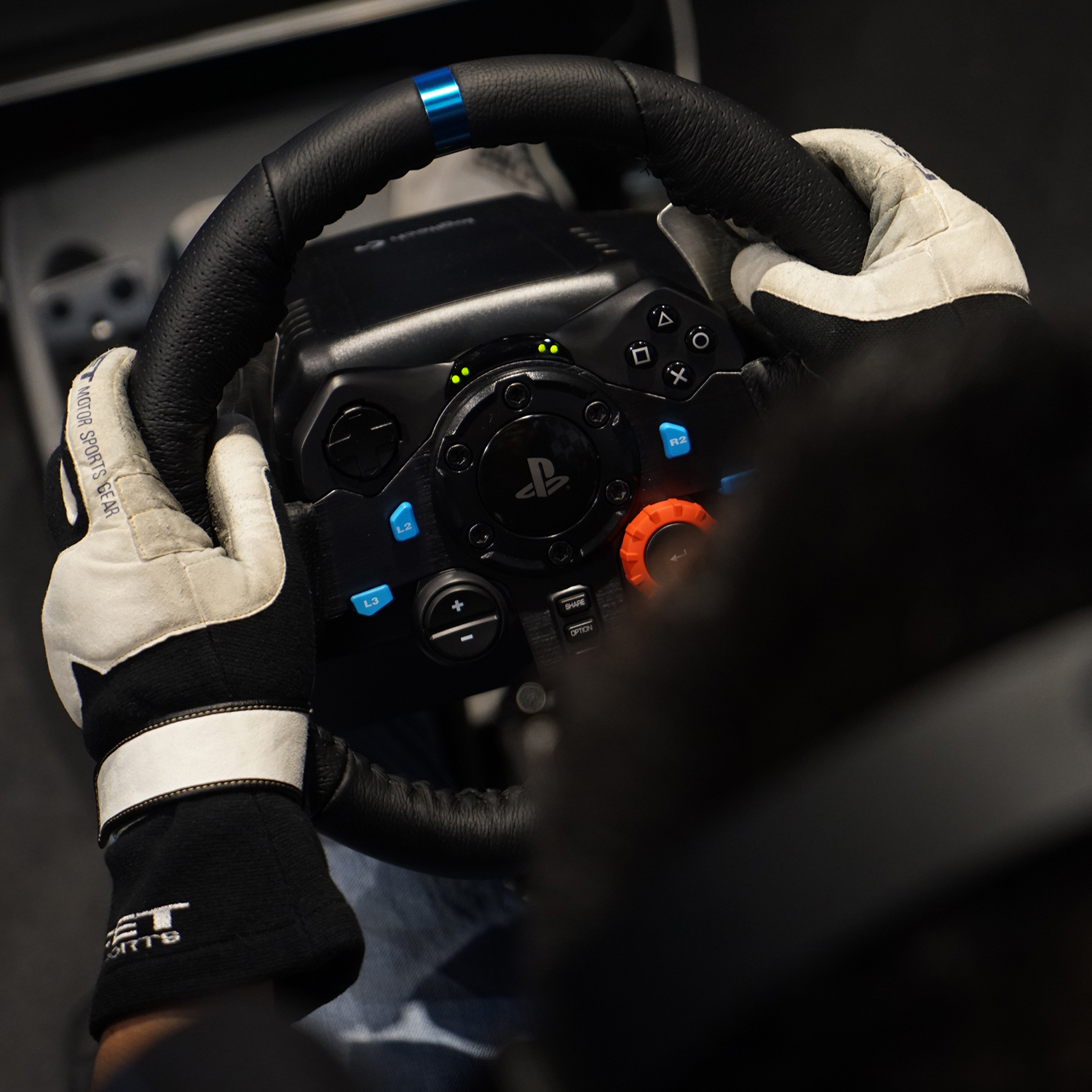 Logitech G29 Driving Force Racing Wheel and Floor Pedals, Real Force Feedback, Stainless Steel Paddle Shifters, Leather Steering Wheel Cover for PS5, PS4, PC, Mac