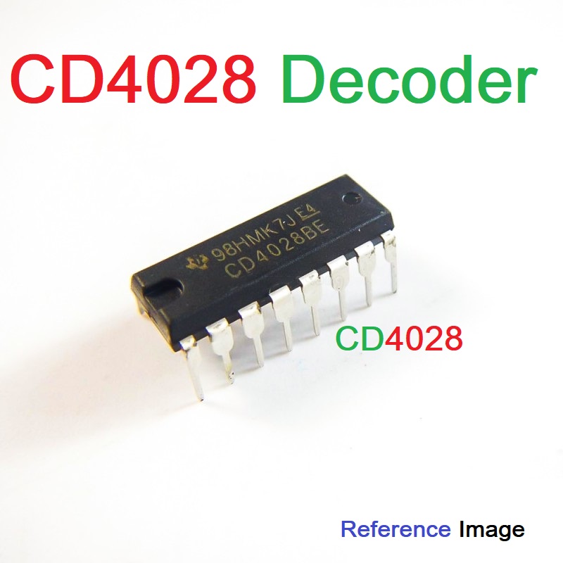 2Pcs- CD4028 Decimal Decoder IC CD 4028 CMOS BCD To Decimal Or Binary To Octal Decoders Drivers IC Breadboard Friendly DIP 16 Pin IC Electrical Circuitry & Parts. 