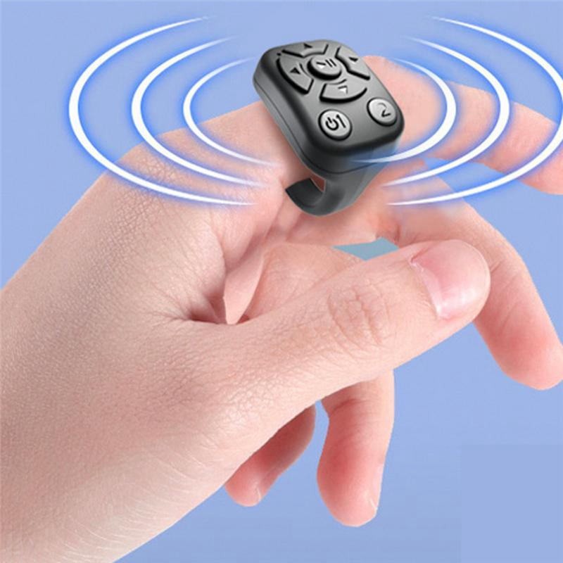 FORIDE Wireless BT Shutter Release Button Mini Fingertip Ring Remote Control Phone Selfie Controller Self-. 