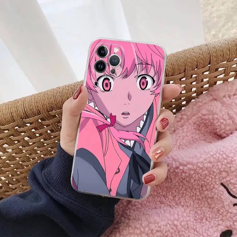 Mirai Nikki Future Diary Gasai Yuno Phone Case For iPhone 8 7 6 6S Plus X SE 2020 XR XS 14 11 12 13 Mini Pro Max Mobile Case. 