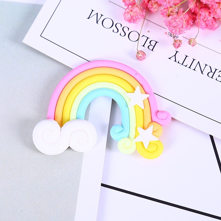 【happy one】DIY Rainbow Slime Accessories Phone Case Decoration for Slime Filler Resin for Slime Lizun Modeling Clay. 