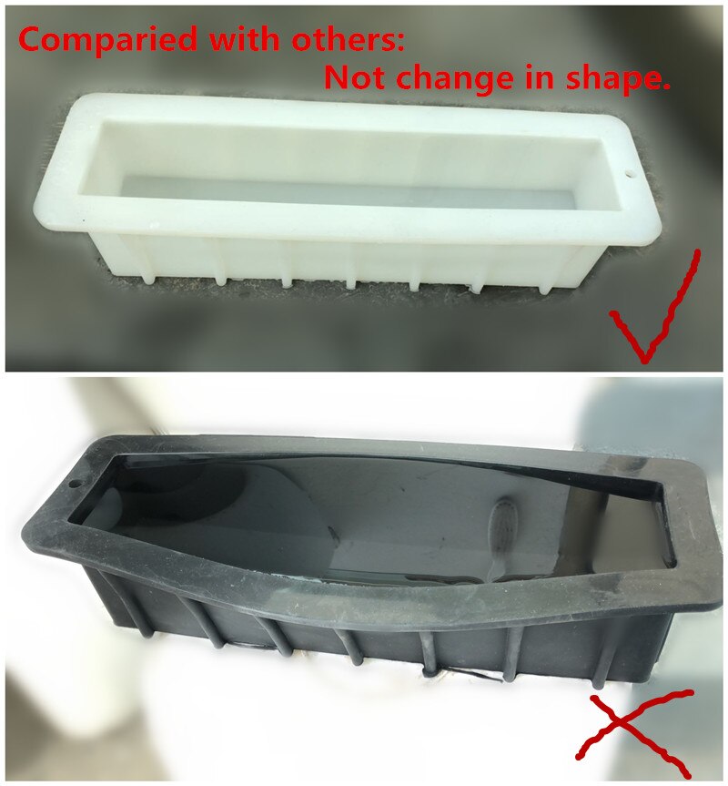 12 Large Loaf Soap Mold Thick Lip Silicon Rectangular Mould DIY Handmade Swirl Making Tools Tall. 