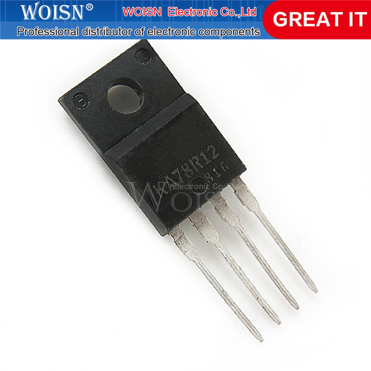 5pcs KA78R12 78R12 TO-220F-4