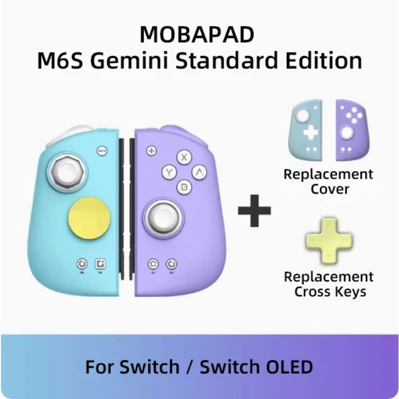 M6S / M6HD Gemini 2 Controller For Nintendo Switch OLED Joypad with Hall Joystick Console for Switch NS OLED Gamepad Controller