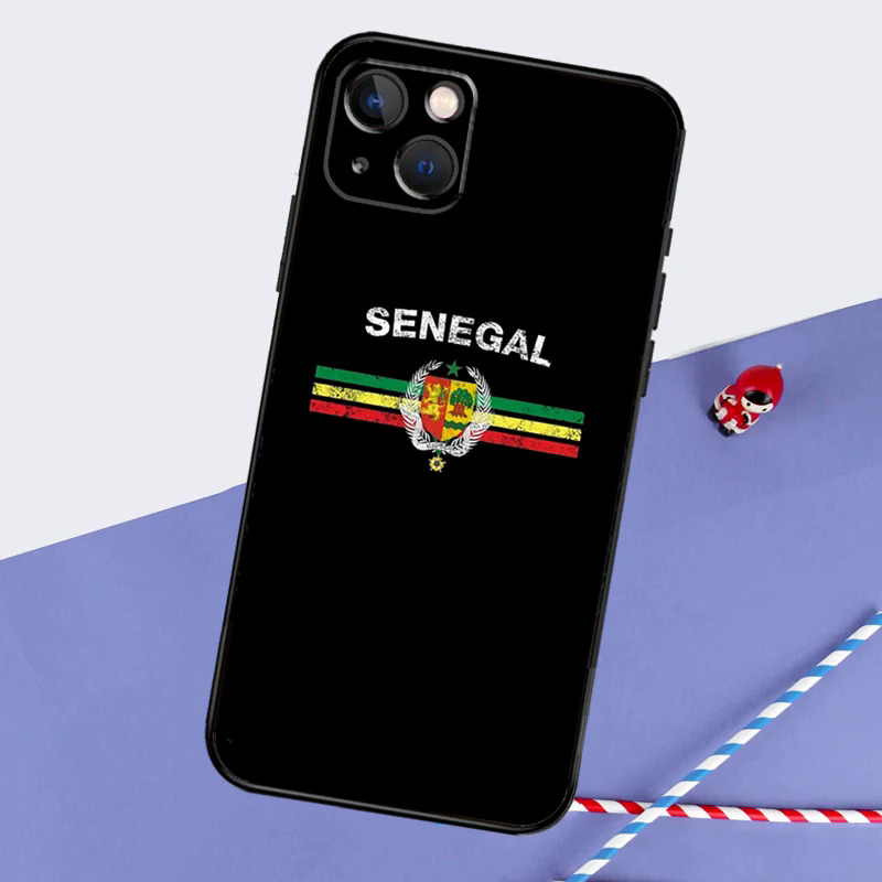 【Healer DingD】 Senegal Flag Soft Case For iPhone 15 14 13 12 11 Pro Max XS X XR SE2 7 8 Plus 13 12 Mini Protection Cover. 