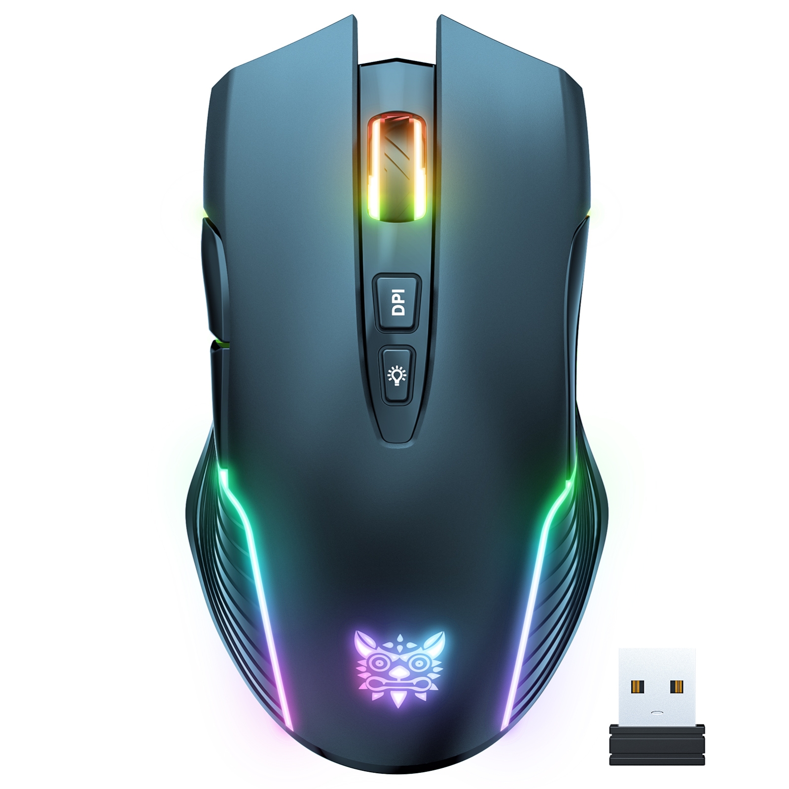 ONIKUMA CW905 2.4G RGB Lighting Wireless Mouse. 
