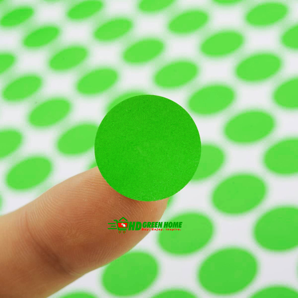 100 pcs x 2.5cm Round Green Dot Sticker Self Adhesive Color Coding Circle Label Stickers. 