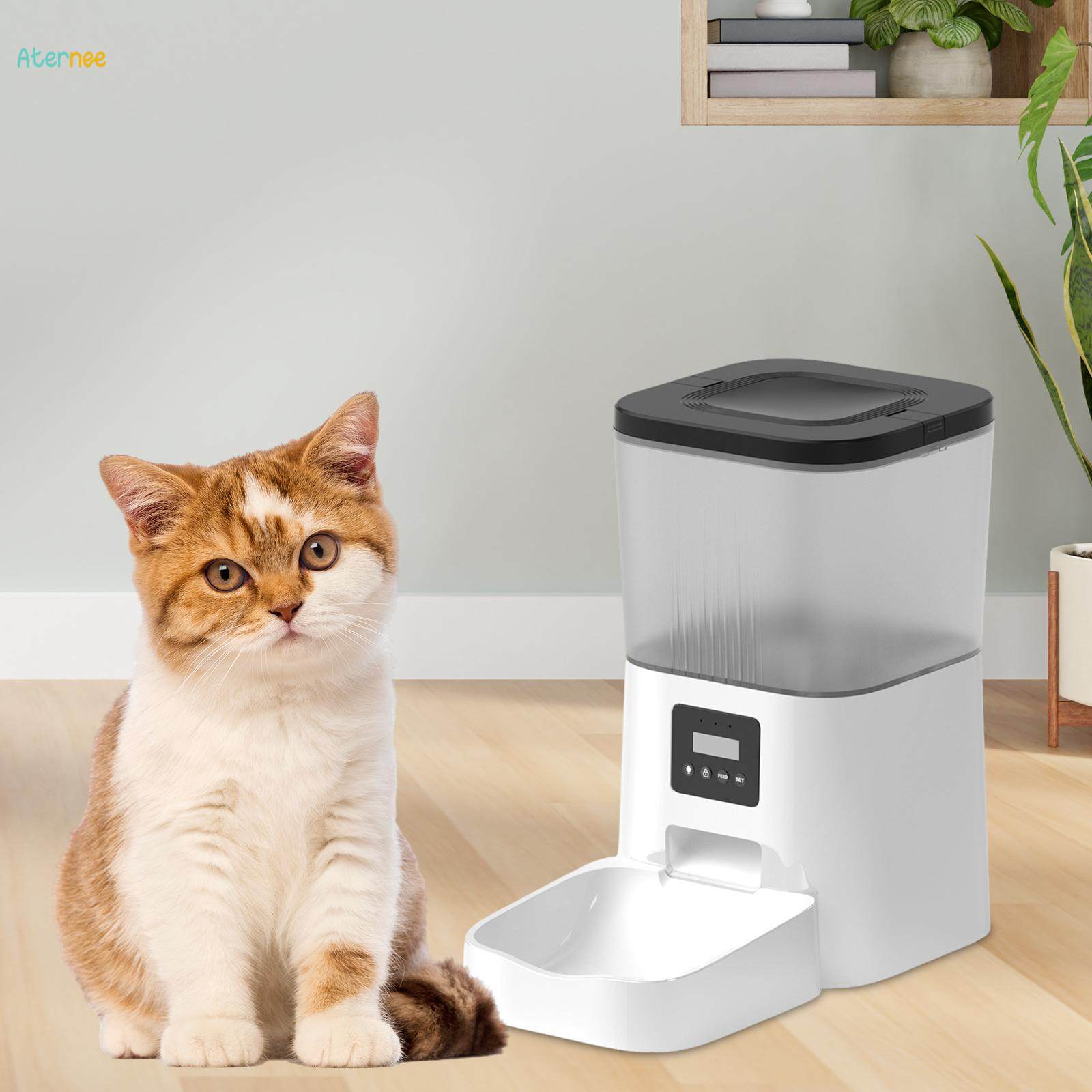 Smart Automatic Cat Feeder Easy Cleaning Clog App Control 4L Cat Food Dispenser Automatic Dog