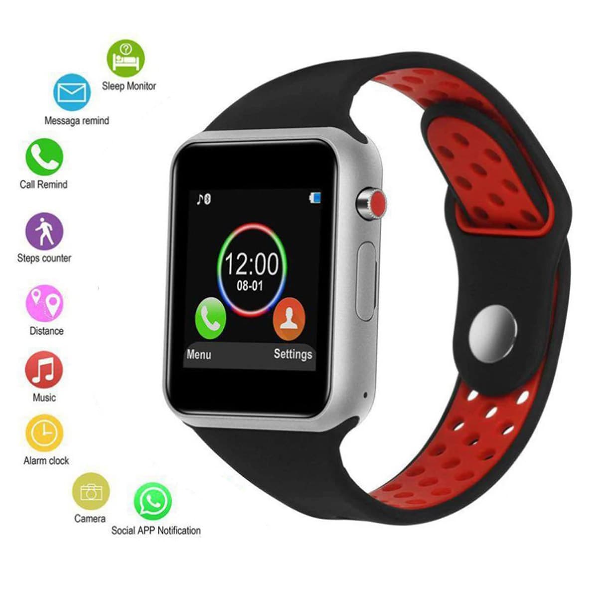 M3 Android Bluetooth Wireless Smart Watch with Heart Rate Monitor -Black. 